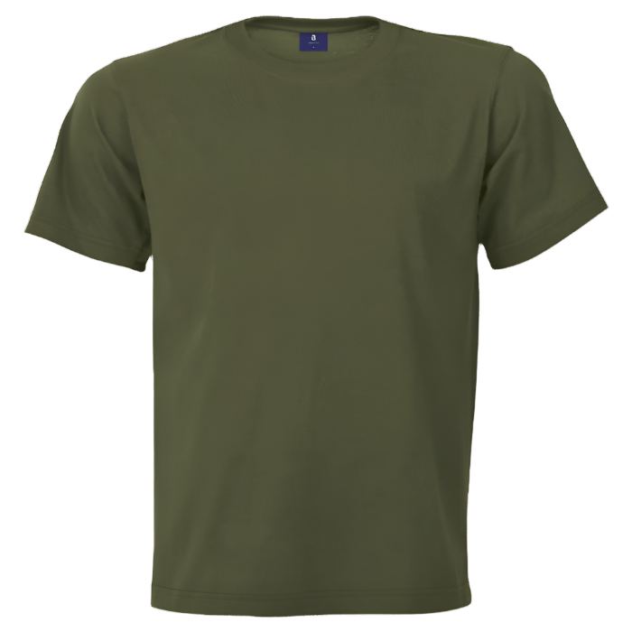 180g 100% Cotton Men's Crew Neck T-Shirt Dark Olive