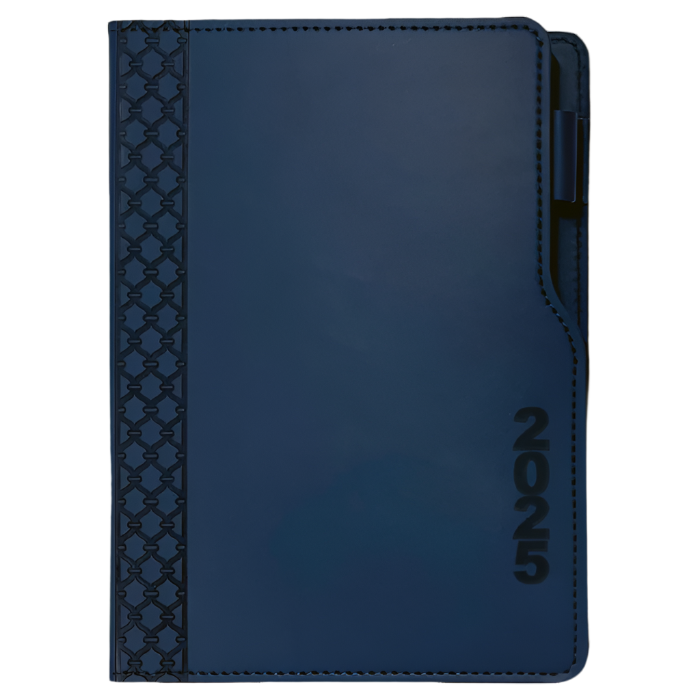 2025 Executive Cut Away A5 Diary Navy