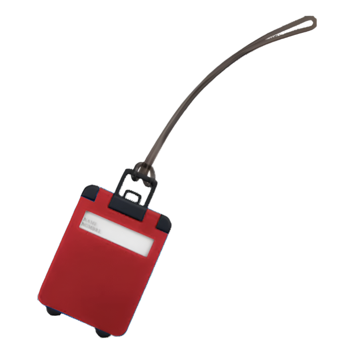 Cloris Luggage Tag Red