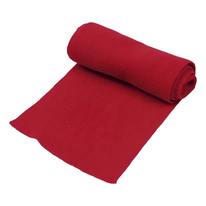 Ice Knitted Scarf Red