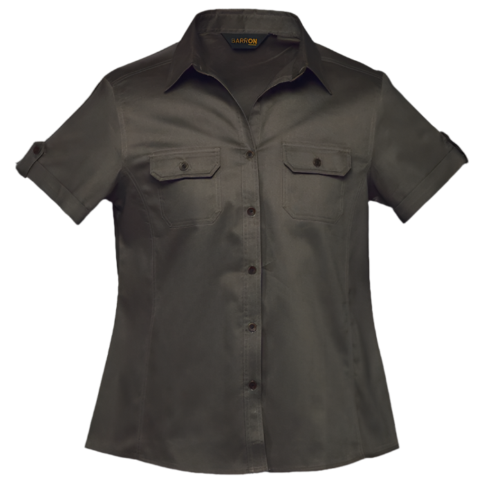Ladies Plain Bush Shirt Safari