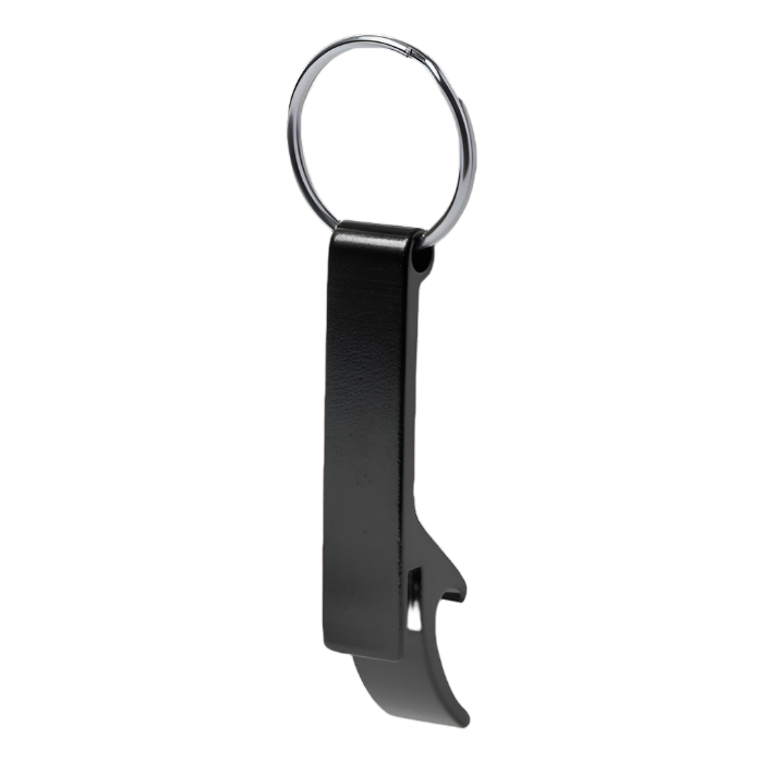 Stiked Bottle Opener Keyring Black