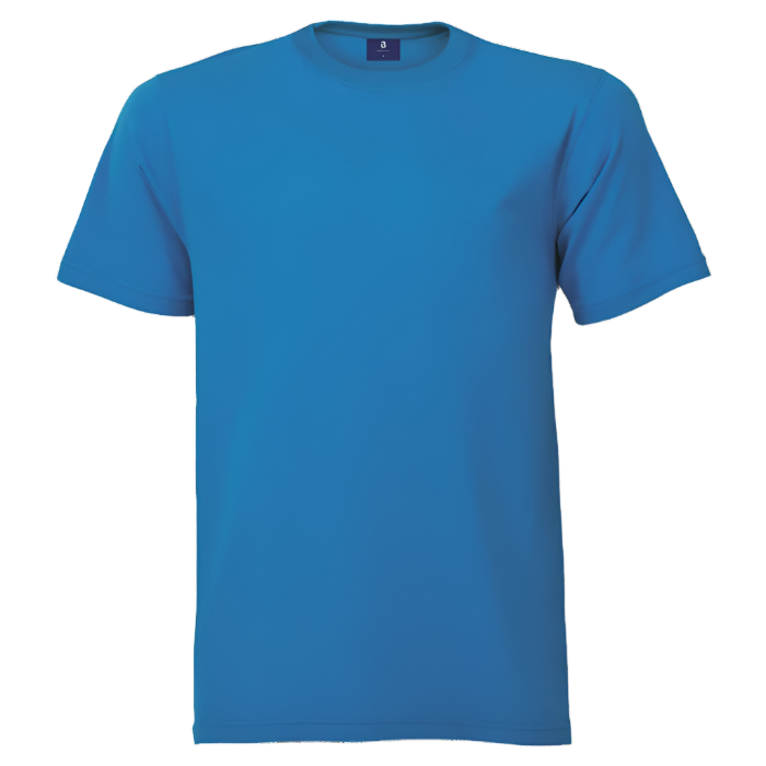 180g 100% Cotton Men's Crew Neck T-Shirt Sapphire