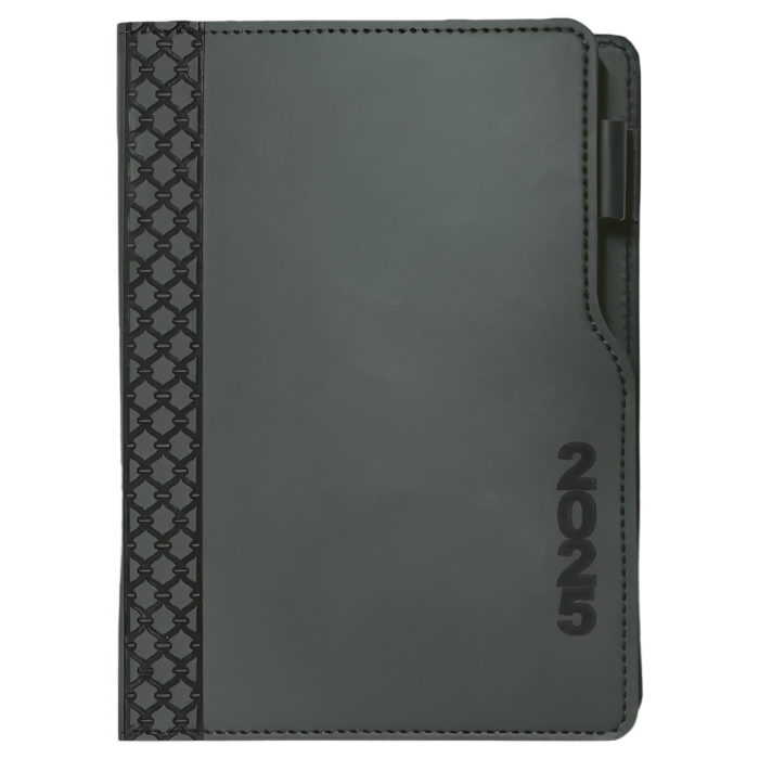 2025 Executive Cut Away A5 Diary Grey