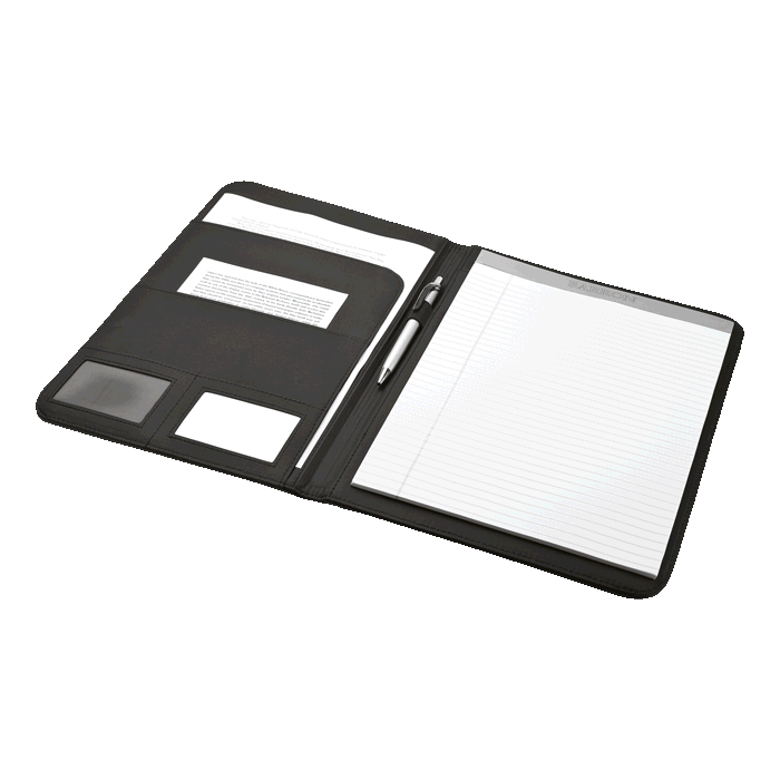 Black Lichee Executive Folio Open