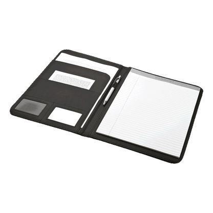 Black Lichee Executive Folio Open