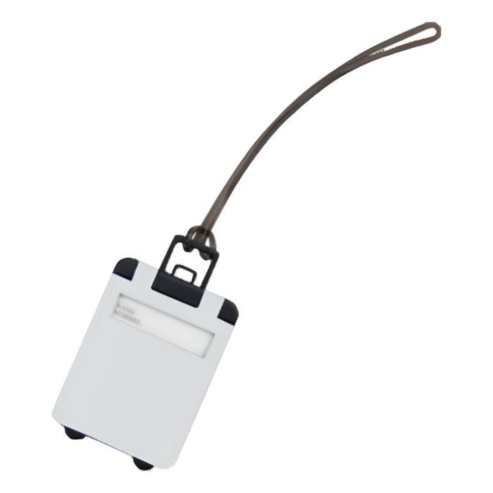 Cloris Luggage Tag White