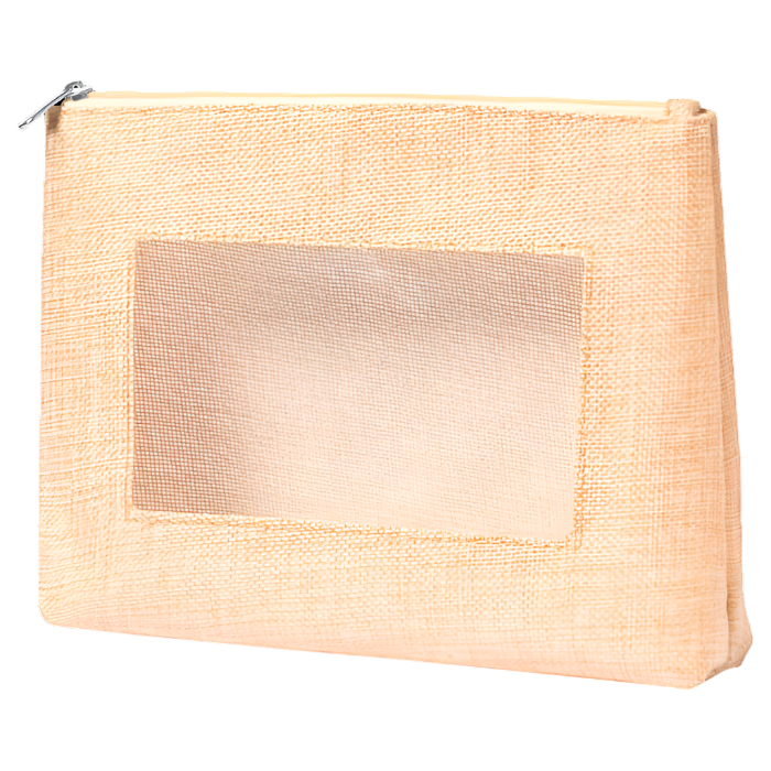 Flumit  Beauty Bag Natural with transparent window
