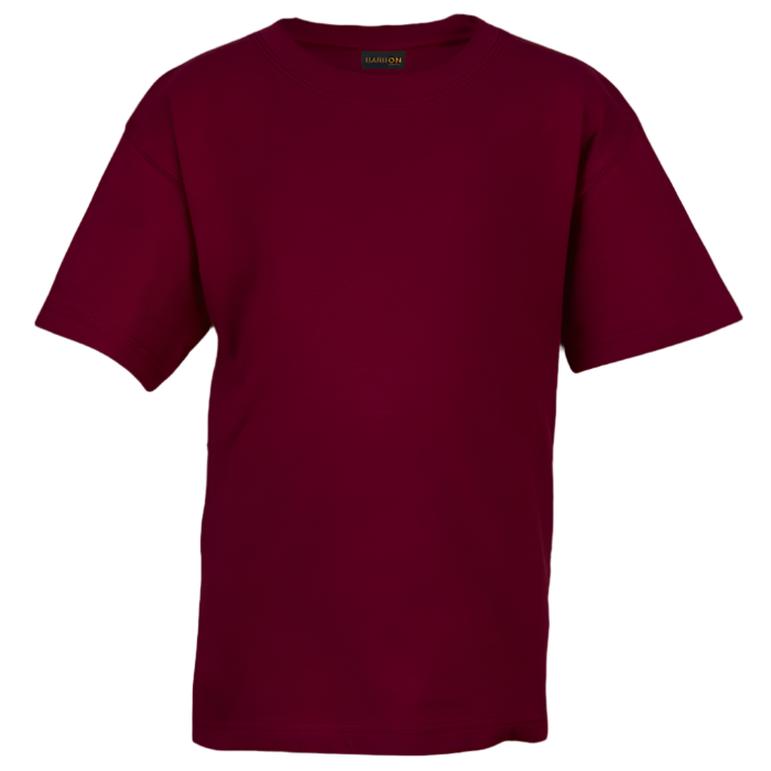 Kiddies 145g Crew Neck T-Shirt Maroon