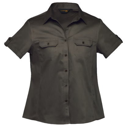 Ladies Plain Bush Shirt Safari