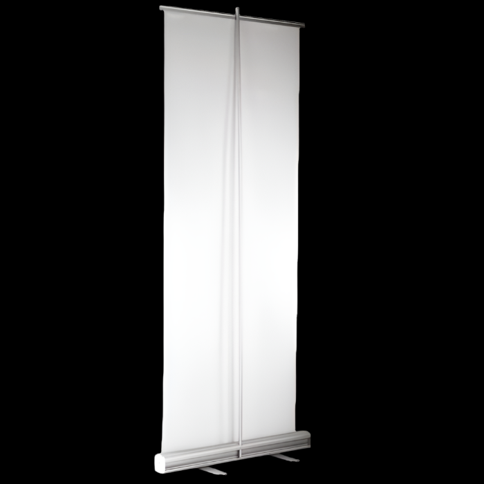 Pull Up Banner Econo-PVC : Back Of Banner, showing retractable base