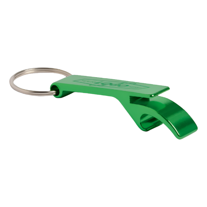 Stiked Bottle Opener Keyring Green