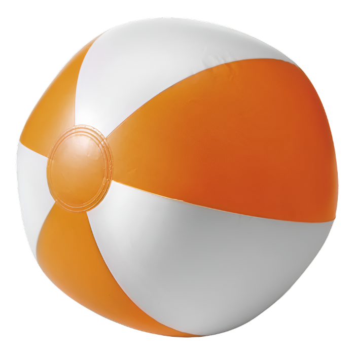 Two Tone Inflatable Beach Ball Orange & White