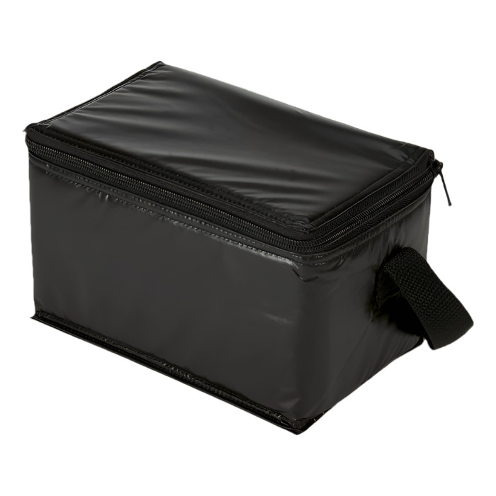 Vinyl 6 Can Cooler Black