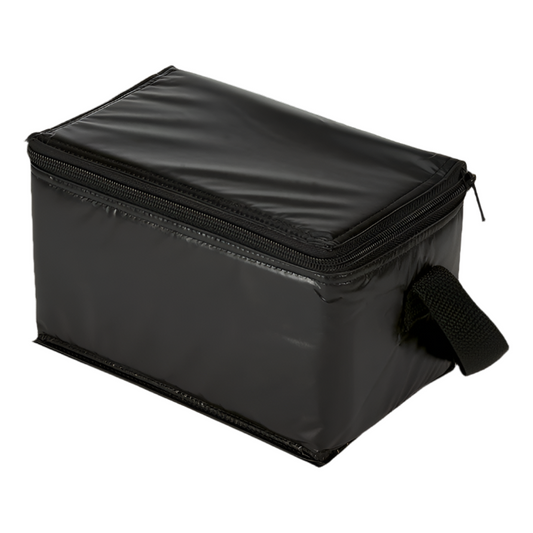 Vinyl 6 Can Cooler Black