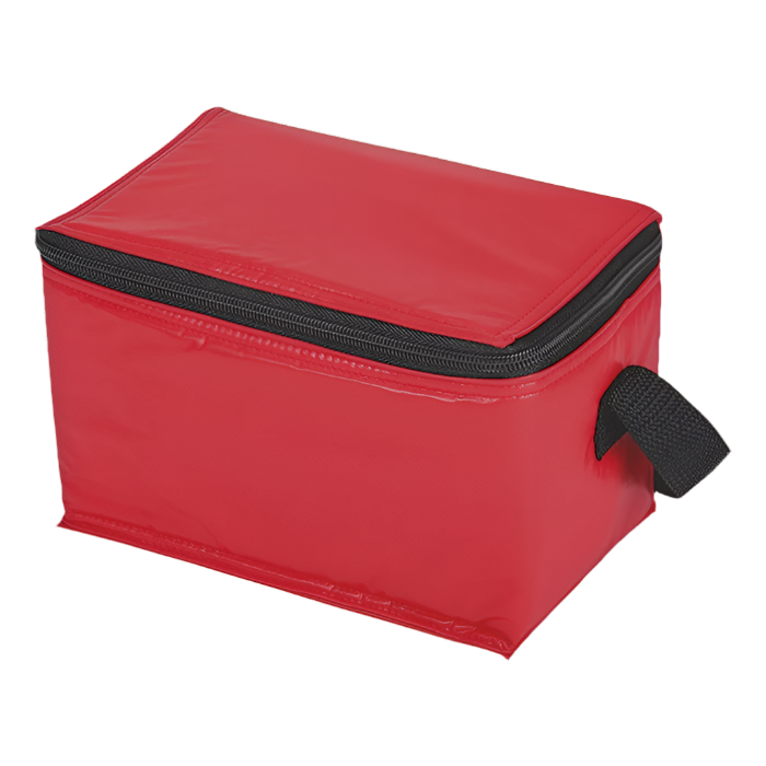 Vinyl 6 Can Cooler Red